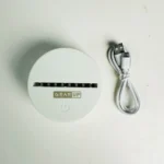 GearUP Acrylic Multicolor Night Lamp Real Madrid FC – White - Image 2