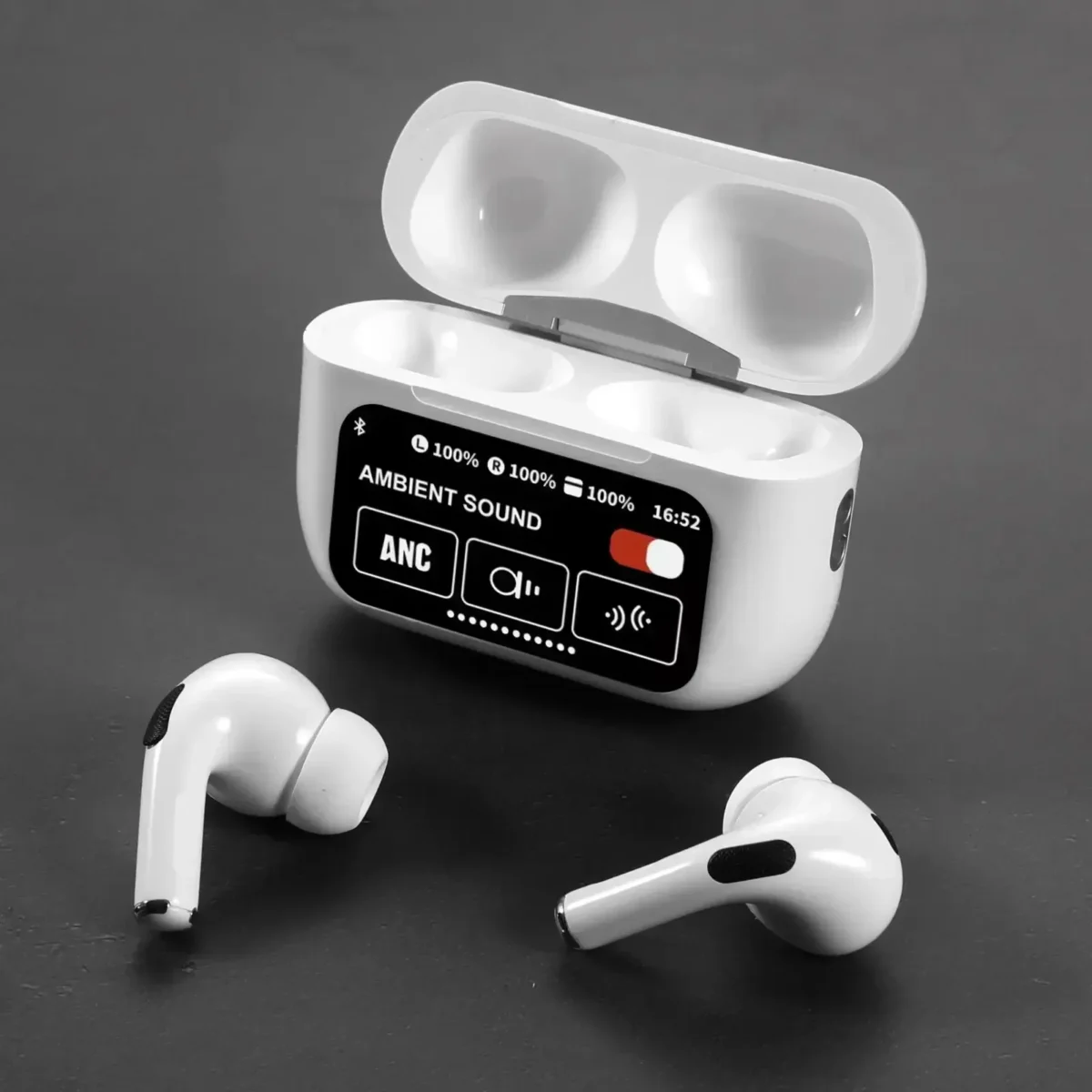 imgi_64_A9-Pro-ANC-White A9 Pro ANC Touch Screen Display Earbuds - Image 1