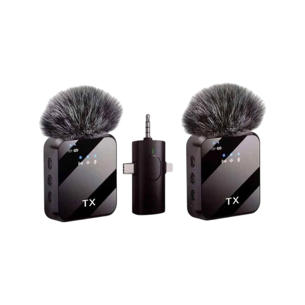 imgi_25_f111-Photoroom F11 2:1 Wireless Microphone For IPhone , Android and Camera - Image 1