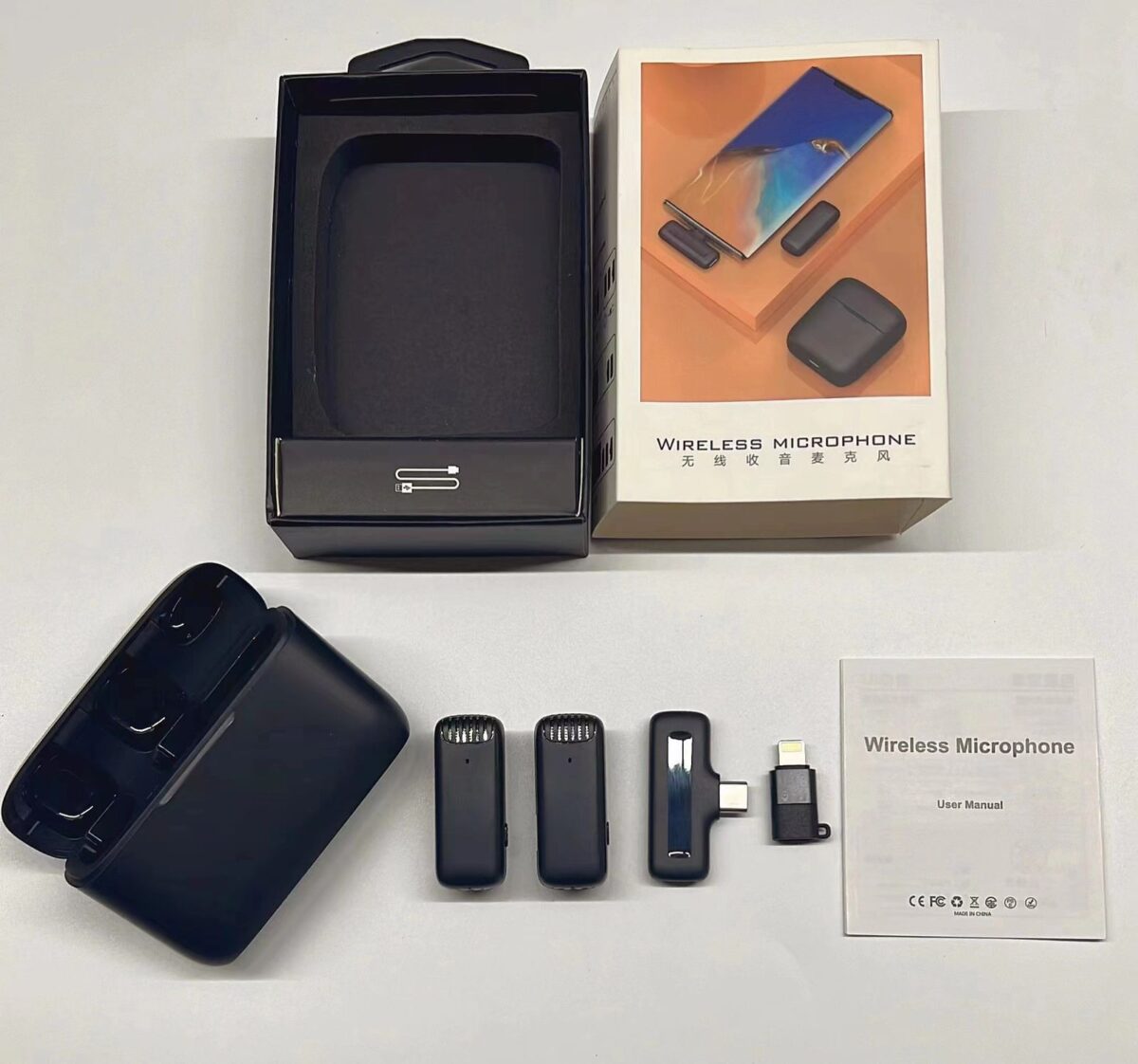 imgi_35_2024-06-03-1-1 J13 Wireless Microphone with Charging Case For Type-C - Image 1