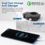Universal Motorcycle Handlebar Phone Fast Charger - Image 2